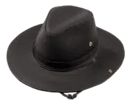 Henschel Mountaineer Western Leather Aussie Hat