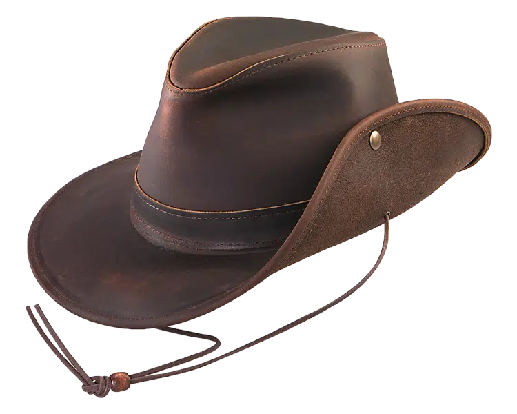 henschel Mountaineer Western Leather Aussie Hat