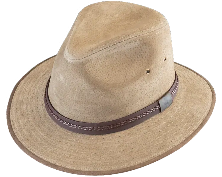 Henschel Roosevelt Leather Safari Hat