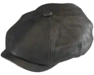 Henschel Wenoah Leather Newsboy Cap