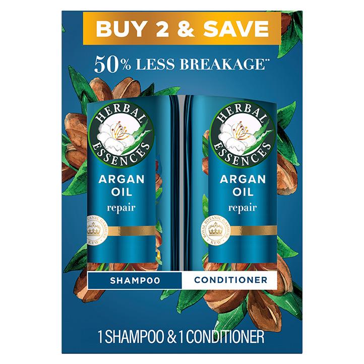 herbal essences Argan Oil Paraben Free Repair Shampoo & Conditioner Dual Pack