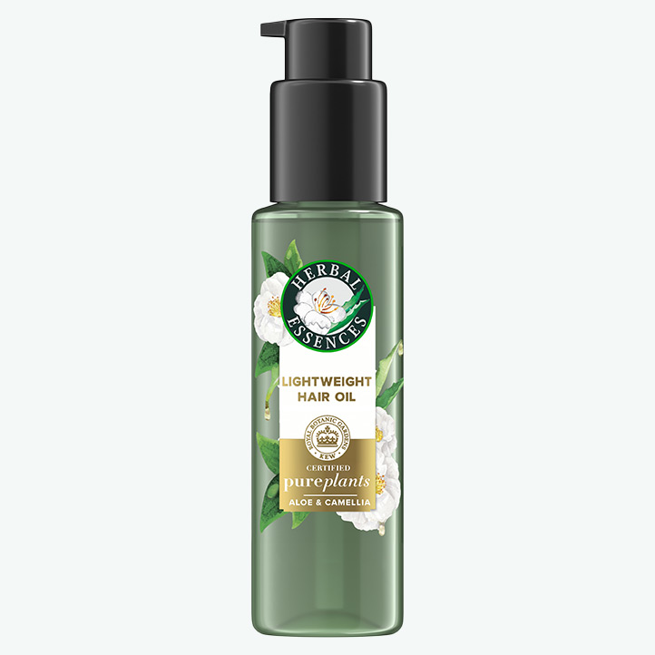 herbal essences Lightweight Hair Oil Certified Pure Plants with Aloe and Camellia Flower Oil