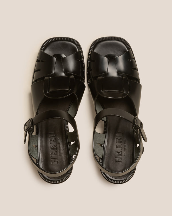 Hereu ANCORA SQUARED HEELED Black