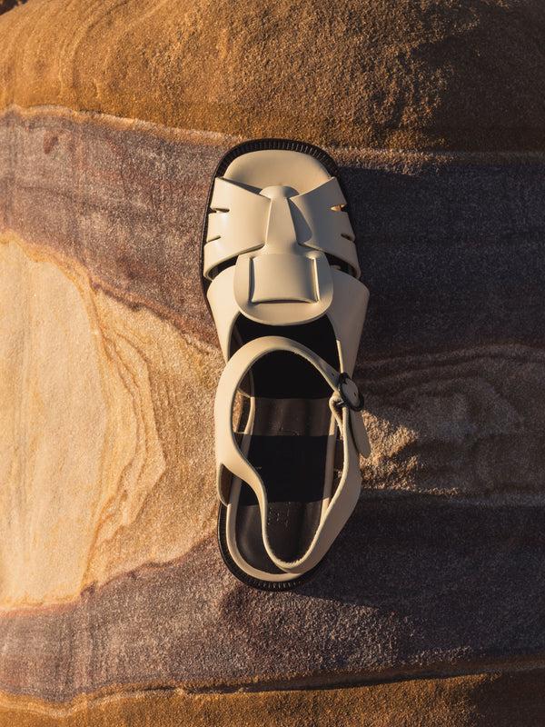 Hereu ANCORA SQUARED HEELED Custard