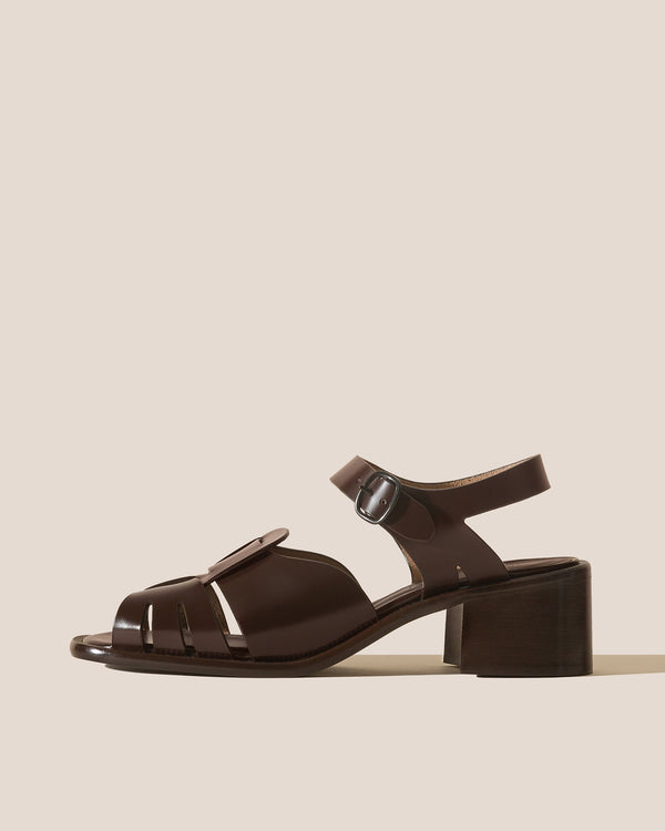 hereu ANCORA SQUARED HEELED dark brown