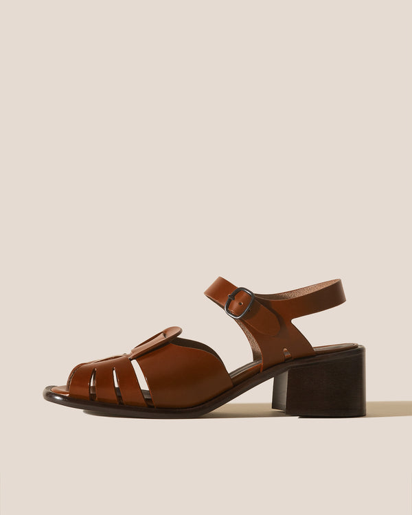 hereu ANCORA SQUARED HEELED tan
