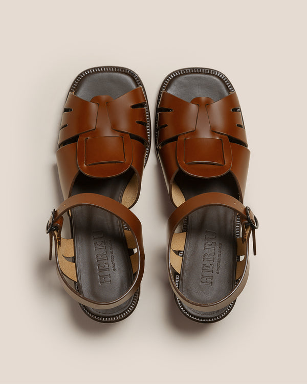 Hereu ANCORA SQUARED HEELED Tan
