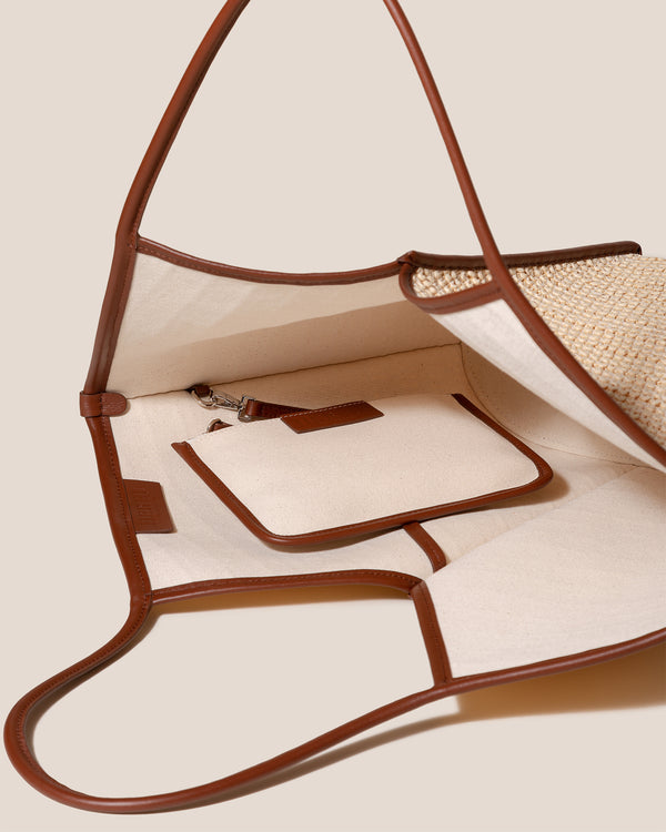 Hereu CALELLA RAFFIA Natural/Chestnut