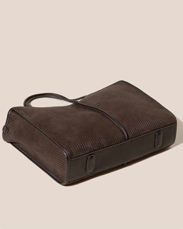 Hereu CALELLA SQUARED MEDIUM CORDUROY SUEDE Ebony
