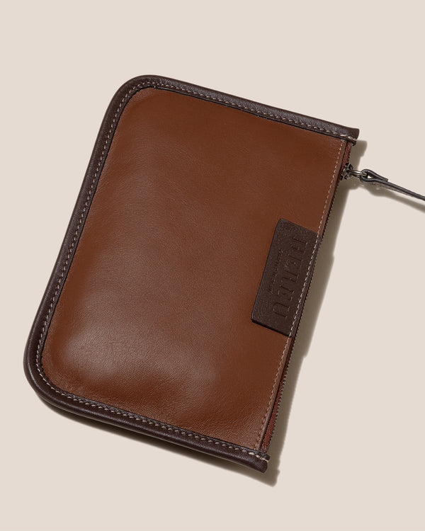 Hereu CALELLA SQUARED MEDIUM LEATHER Brown