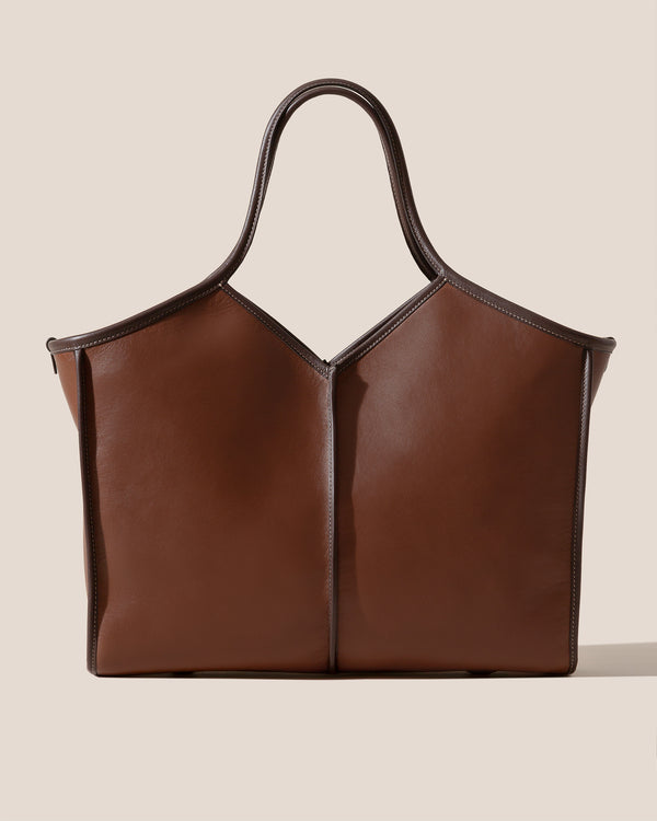 hereu CALELLA SQUARED MEDIUM LEATHER brown