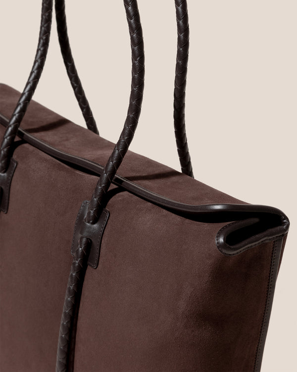 Hereu FORNA TOTE SUEDE Dark Brown