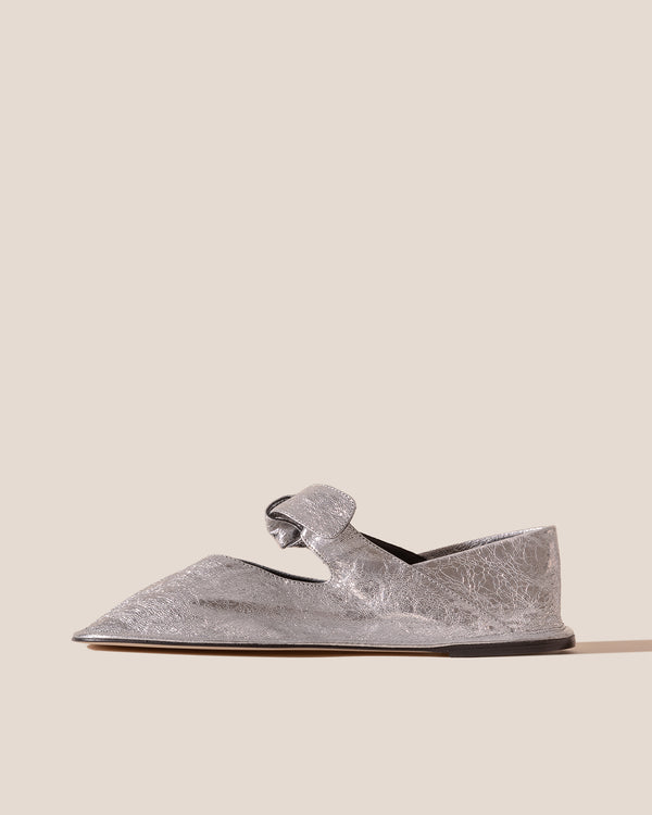 hereu LLASADA CRINKLED METALLIC silver