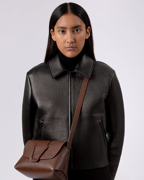 Hereu MABRA CROSSBODY GRAINY Chestnut