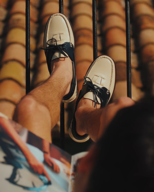 Hereu SALER BICOLOUR Custard/dark Navy