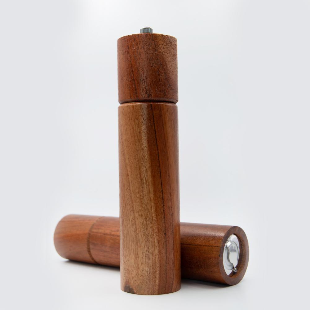 Heritage Lace Artisan Wood Acacia Salt & Pepper Mill Set Of 2 - Natural