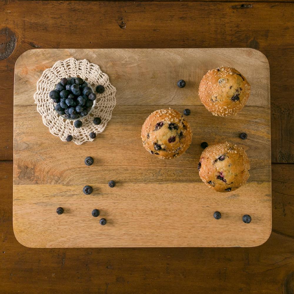 Heritage Lace Artisan Wood Farmhouse Rectangle Footed Serving Board