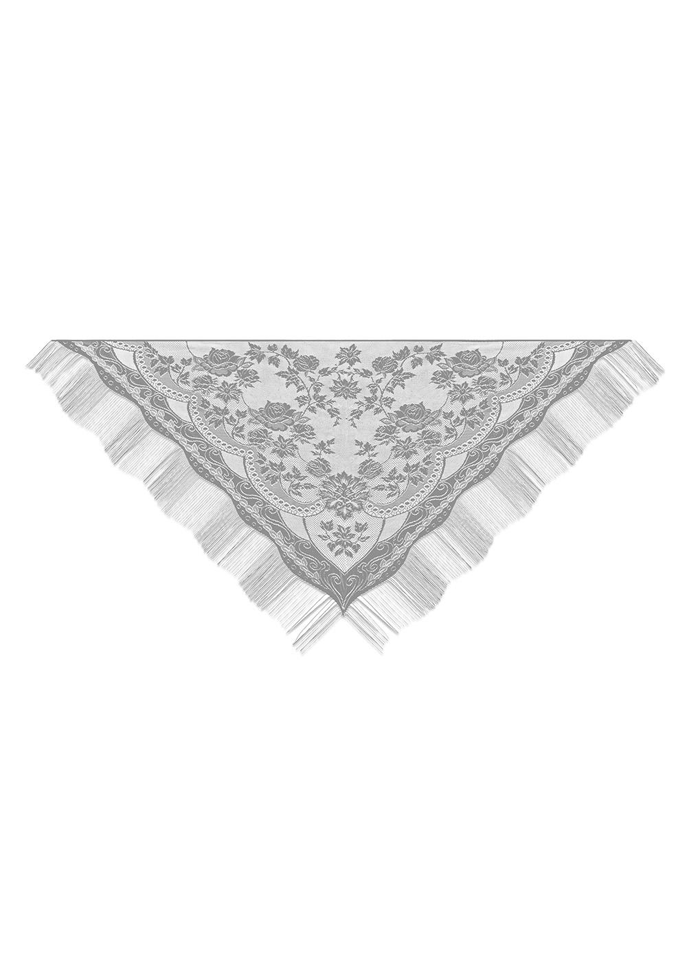 Heritage Lace Allure Rose 80x38 Shawl W/ Fringe