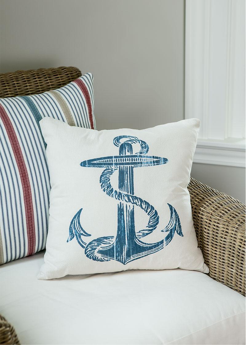 heritage lace Anchor Pillow Cover