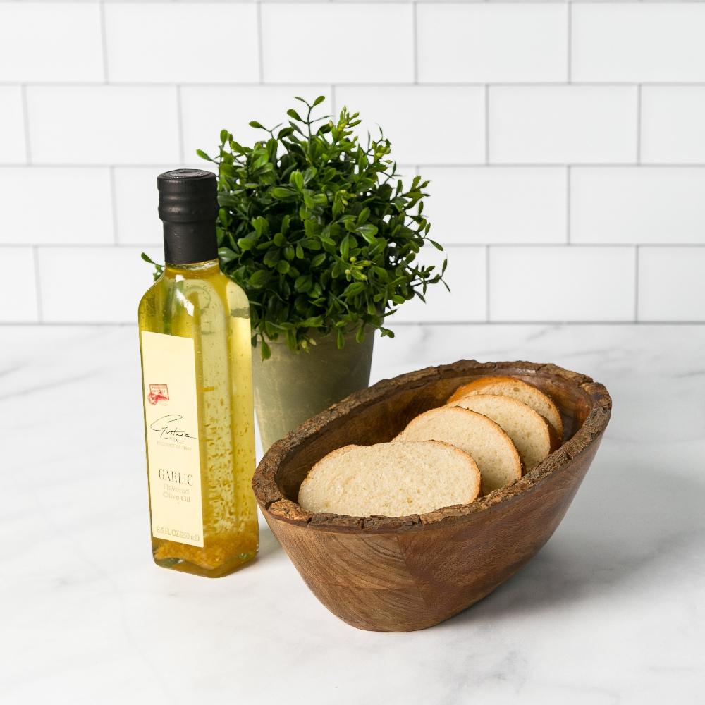 Heritage Lace Artisan Wood Bark Oval Bowl