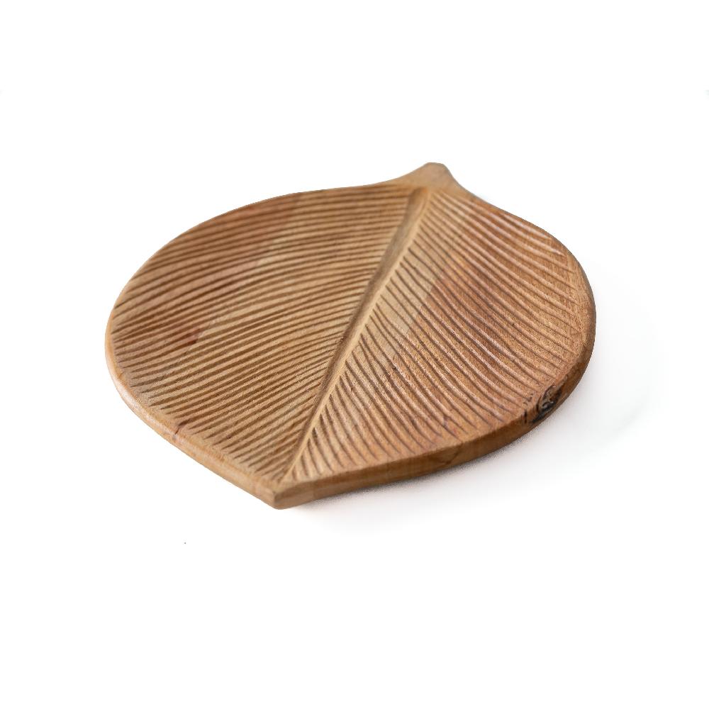 Heritage Lace Artisan Wood Carved Platter