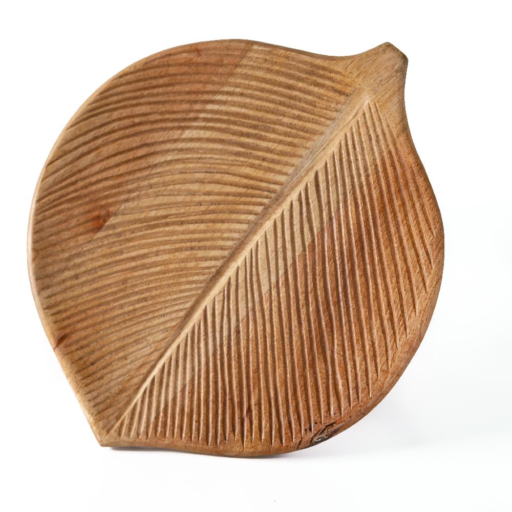 heritage lace Artisan Wood Carved Platter