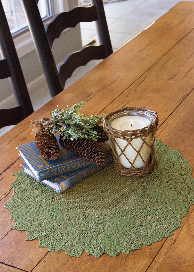 Heritage Lace Highland Pine 20" Doily/Charger (Set Of 2)