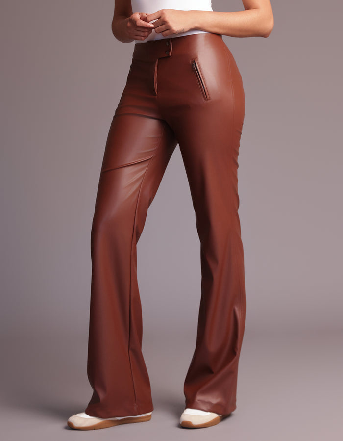 Heroine Sport AIMEE LEATHER PANTS [Mocha]