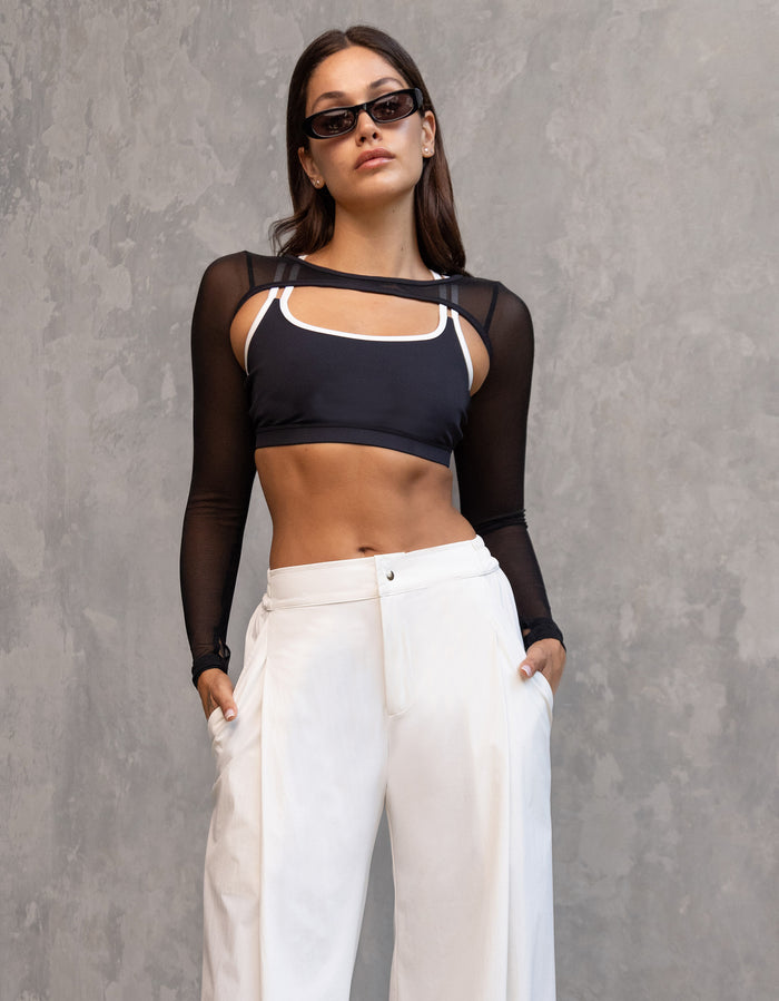 Heroine Sport Clear Shrug [Black]