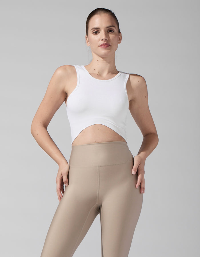 Heroine Sport CURVE RIB TANK [White]