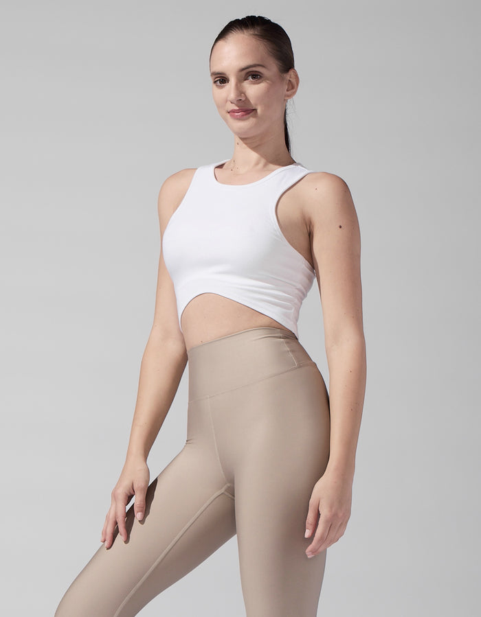 Heroine Sport CURVE RIB TANK [White]