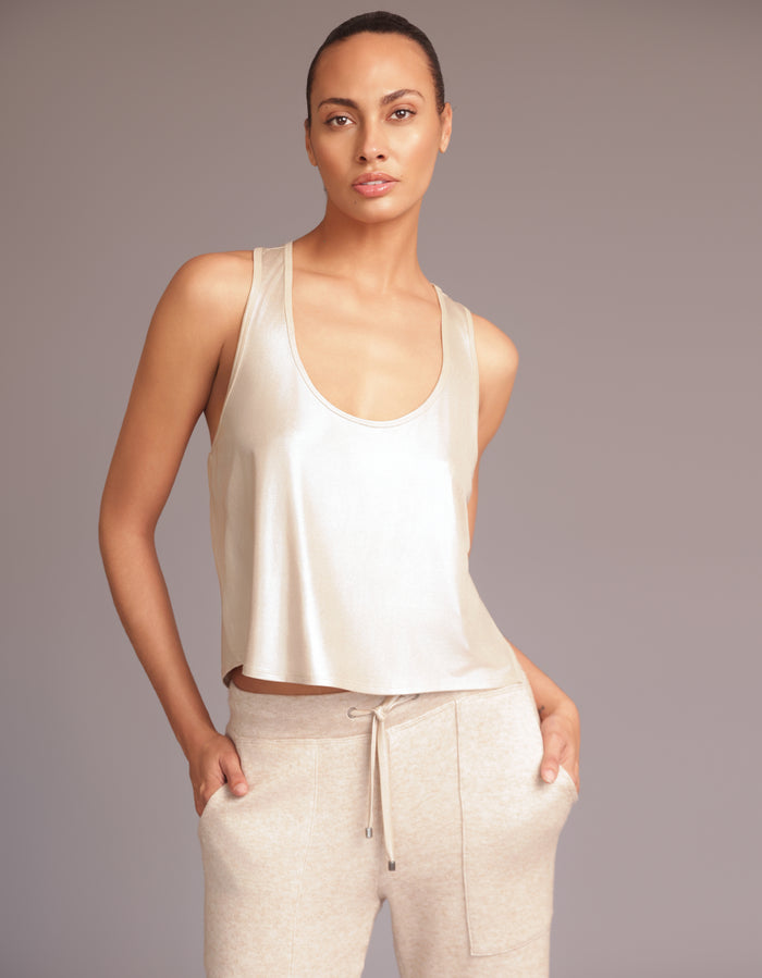 heroine sport Flare Tank [Gold Stone]