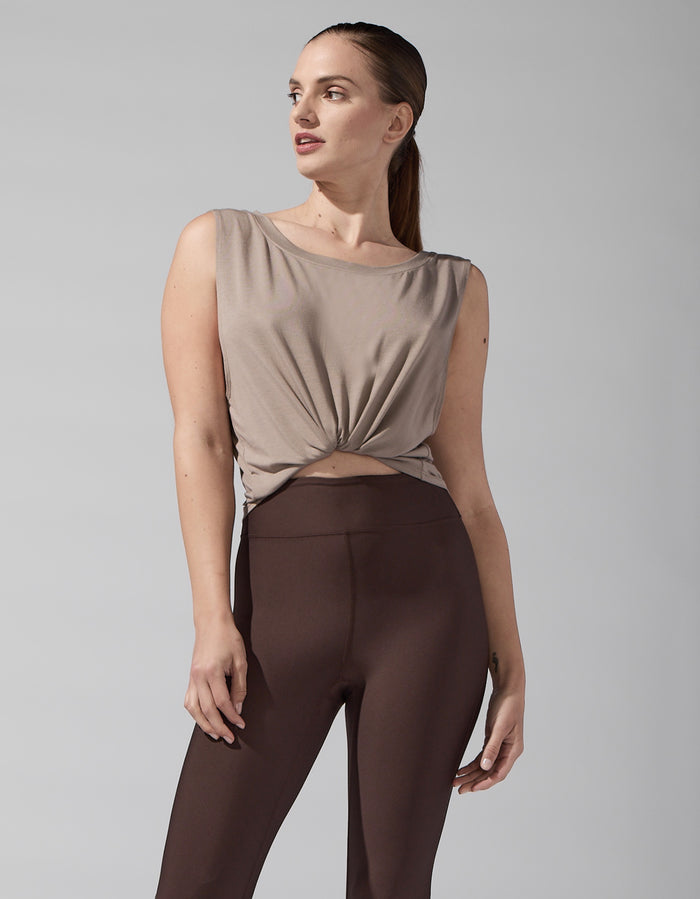 Heroine Sport Jersey Base Tank [Taupe]