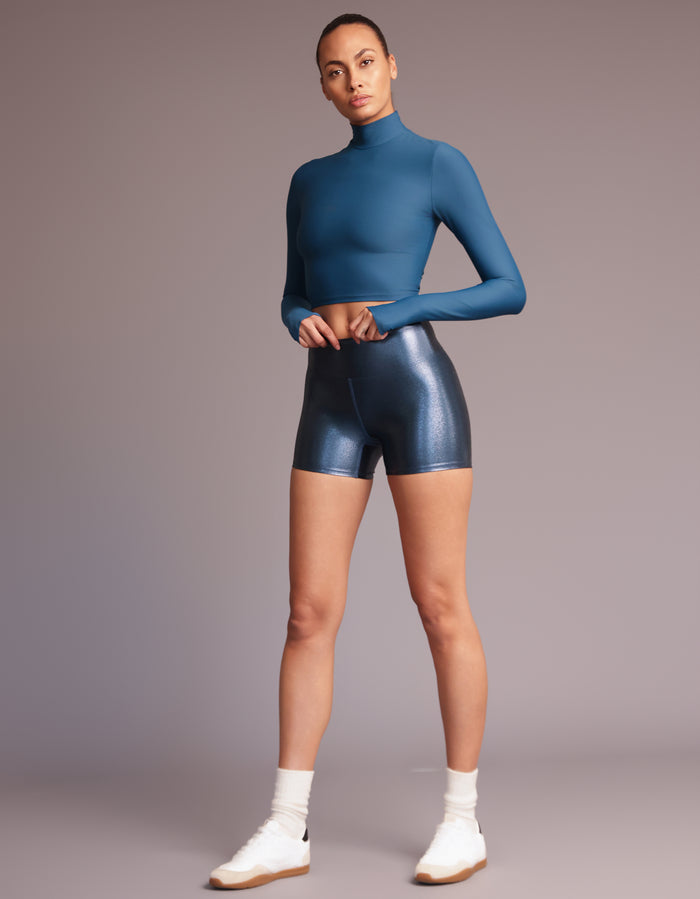 Heroine Sport L/S MOCK NECK TOP [TEAL]