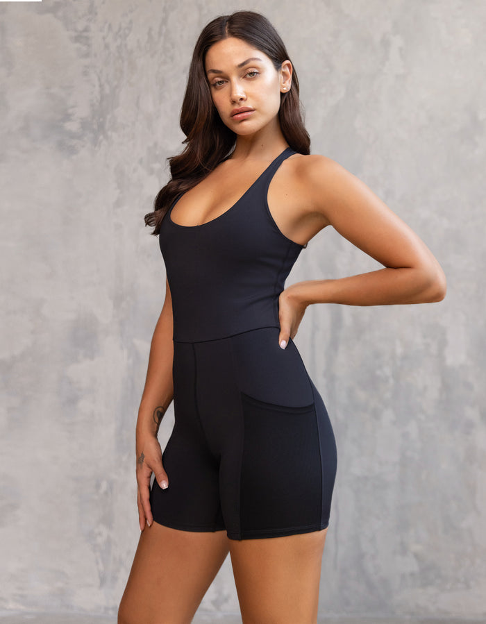 heroine sport Lola Romper [Black]