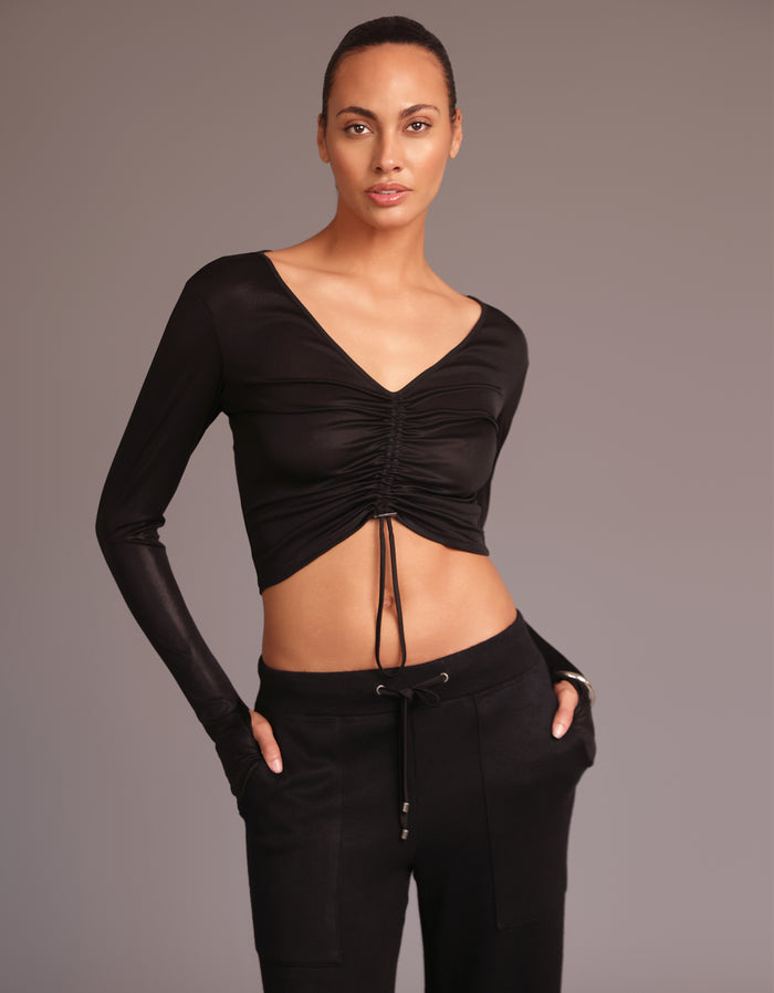 Heroine Sport RUCHED TOP [Onyx]