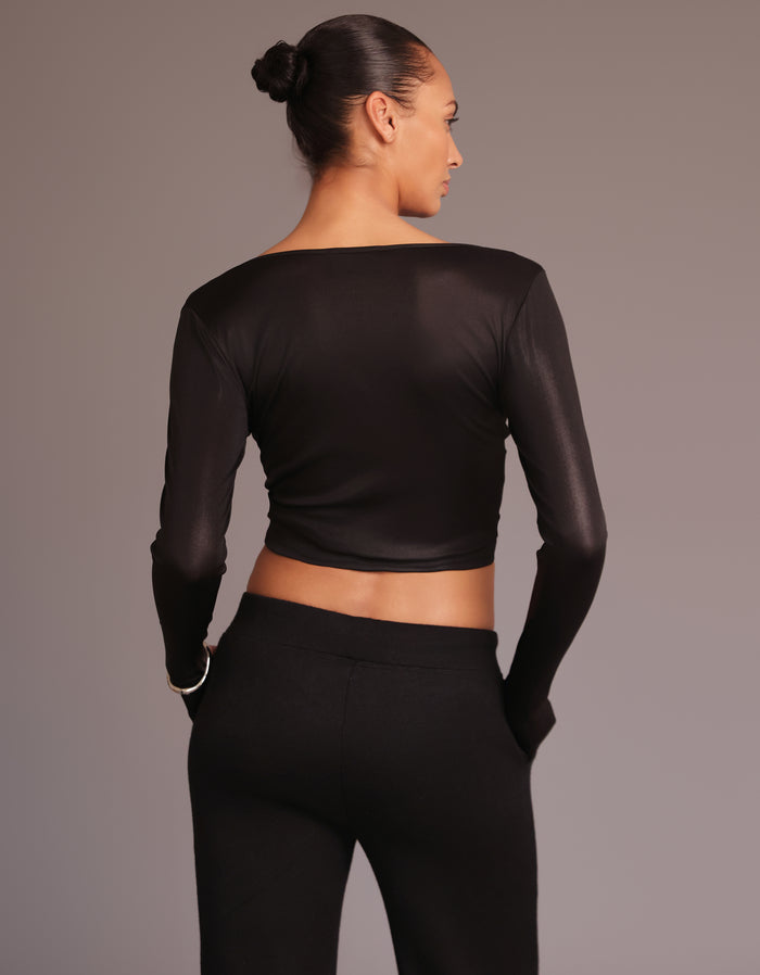 Heroine Sport RUCHED TOP [Onyx]