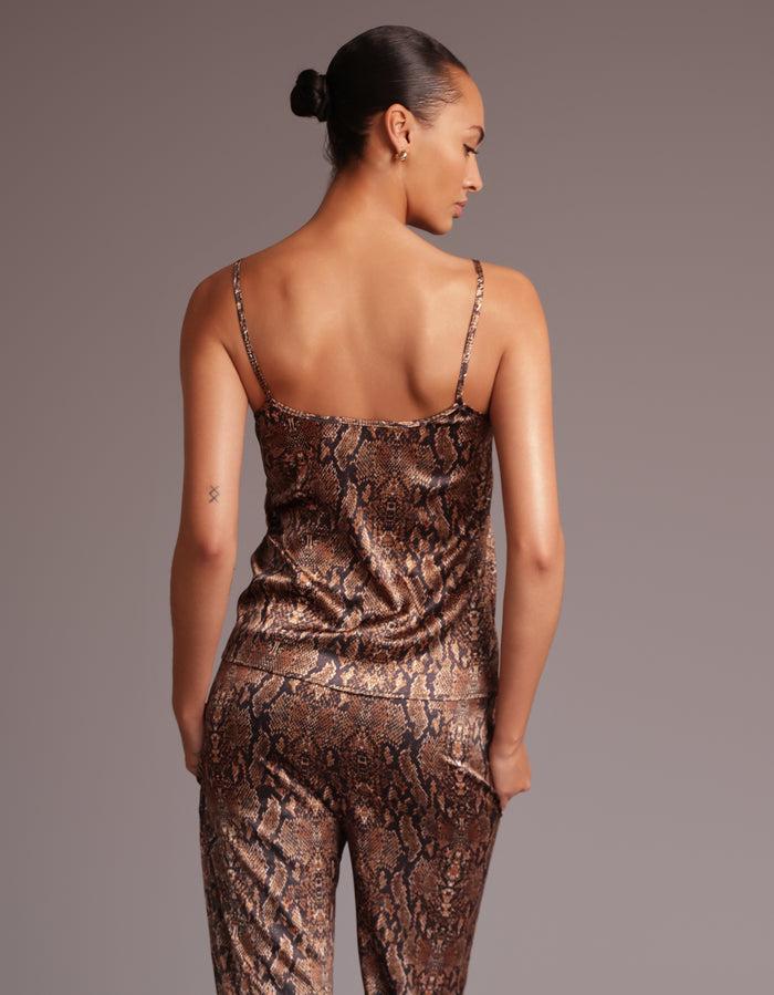 Heroine Sport SATIN CAMI [Desert Python]