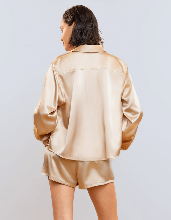 Heroine Sport Satin Shirt [Champagne]