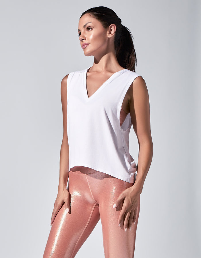 Heroine Sport V-Neck Tank [White]