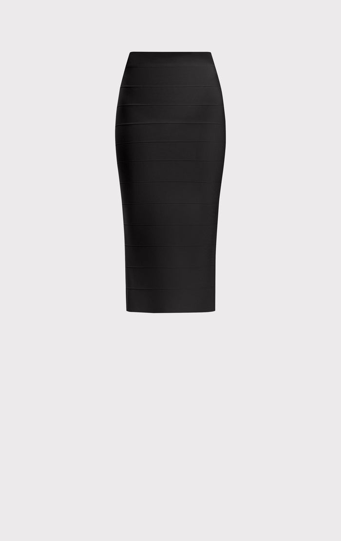 Hérve Léger ICON BANDAGE PENCIL SKIRT BLACK