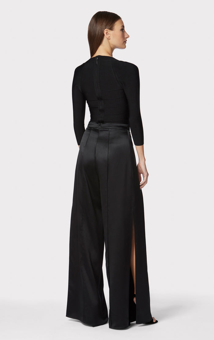 Hérve Léger ICON SQUARE NECK TOP BLACK