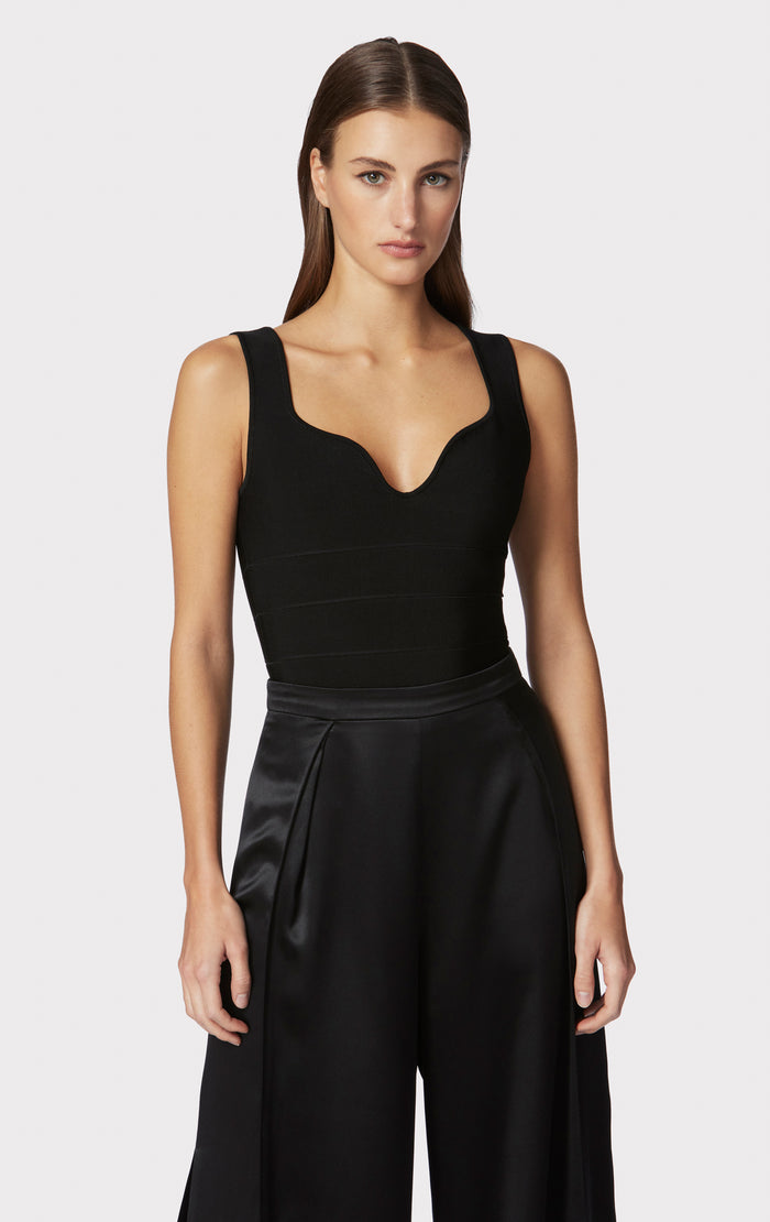 Hérve Léger ICON SWEETHEART TOP BLACK