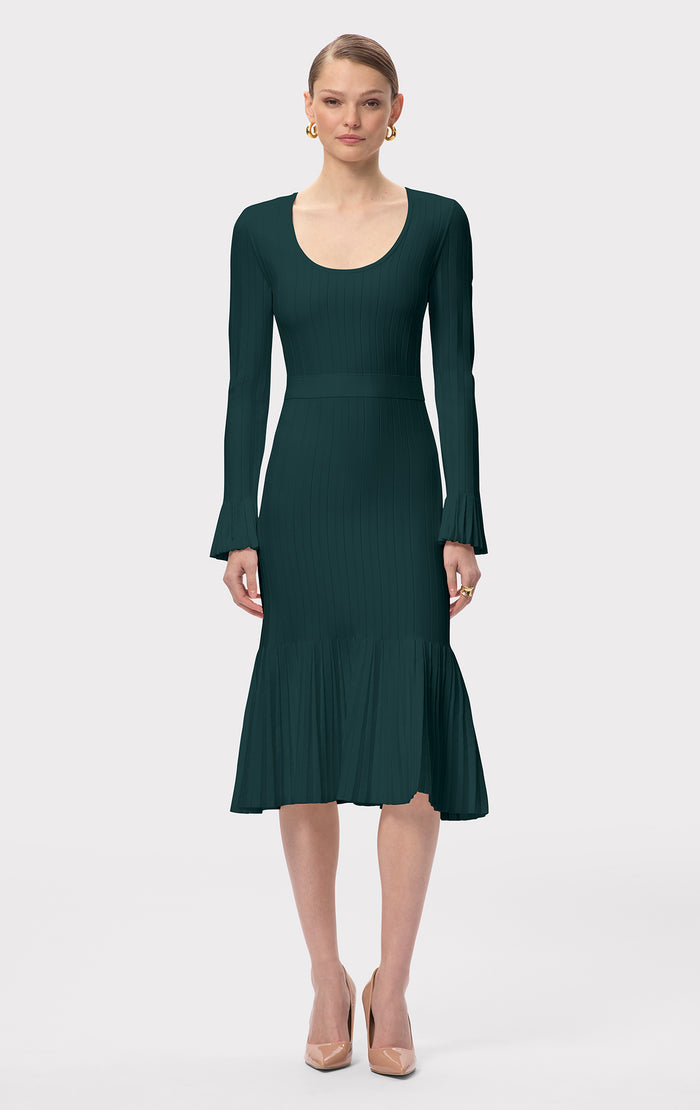 hérve léger THE ALENA DRESS VIRIDIAN