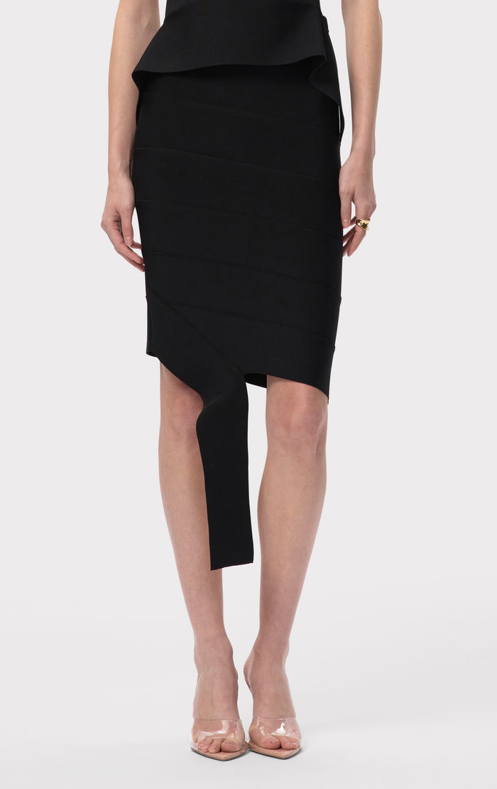 hérve léger THE ALMA SKIRT BLACK