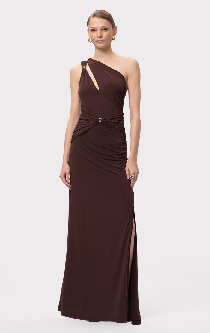 Hérve Léger THE AURORA GOWN WALNUT