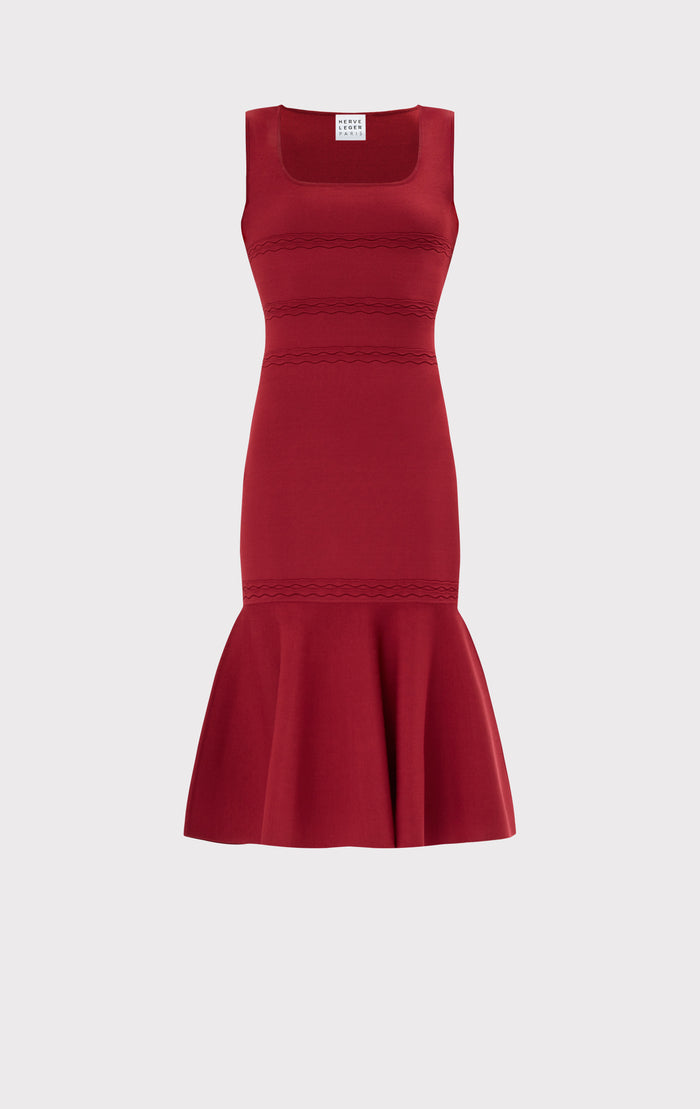 Hérve Léger THE CAMILLE DRESS CABERNET