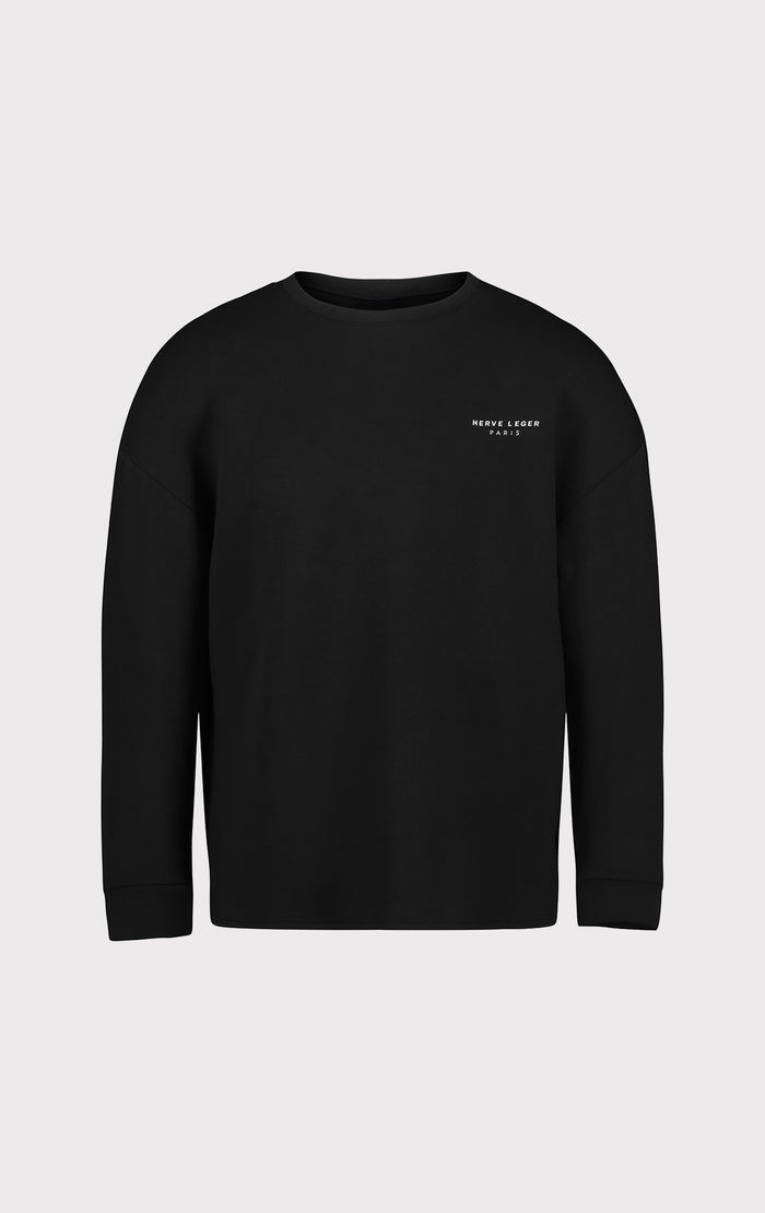 Hérve Léger THE COLBY SWEATSHIRT BLACK