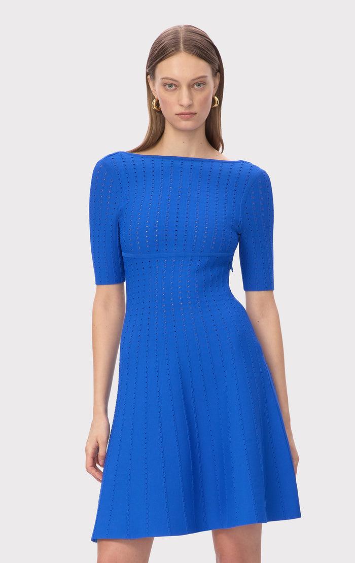 hérve léger THE DONNA DRESS BRIGHT BLUE