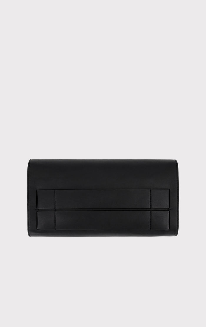 Hérve Léger THE ETTA CLUTCH BLACK SILVER
